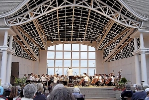 MN Sinfonia performs several concerts each summer at the Lak