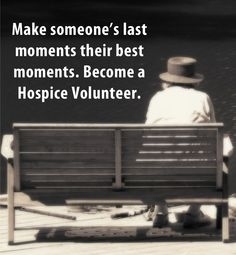 Volunteer with hospice patients