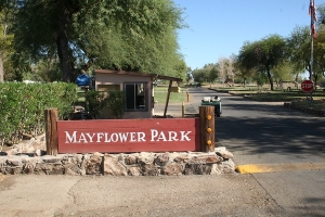 Mayflower Park Sign
