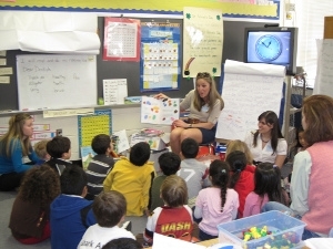 JA Volunteer Teaches in a Classroom